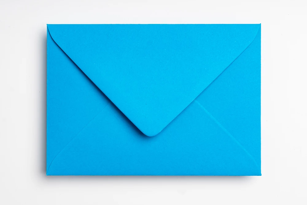 Envelop Blauw Koningsblauw