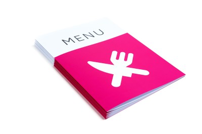 Submit the files for your menus as a PDF