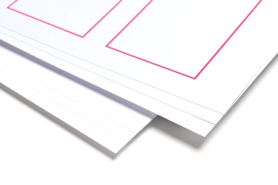 High quality prints stapled together with professional machinery