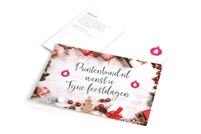 Christmas card with logo at printshop online