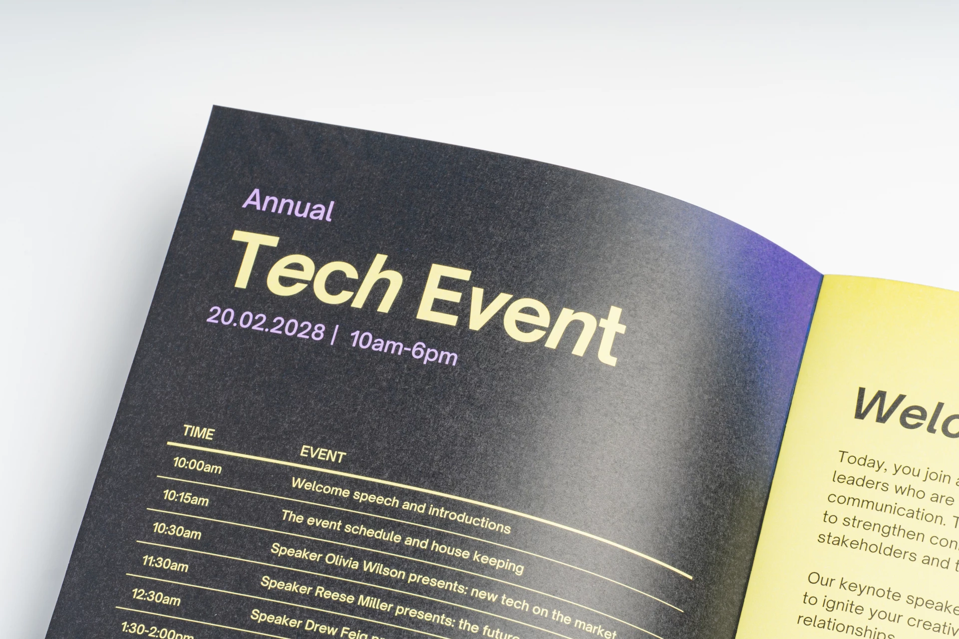 Program book printing: low-priced online | Print&Bind