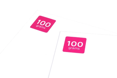 Dunne papiersoorten zijn geschikt voor simpele prints