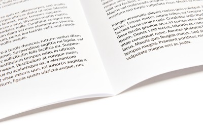 Your brochure will lay almost flat, so that you can clearly see texts and images