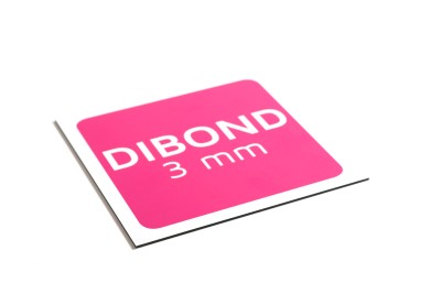Dibond plaat is verkrijgbaar in 3 mm