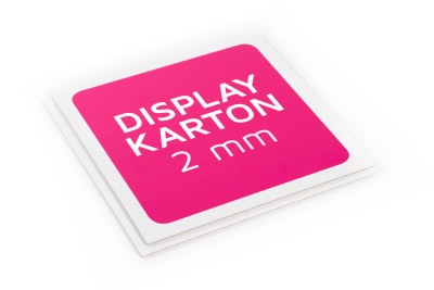 Display Karton is verkrijgbaar in 2 mm