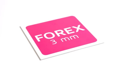 Forex PVC materiaal zeer geschikt voor buiten