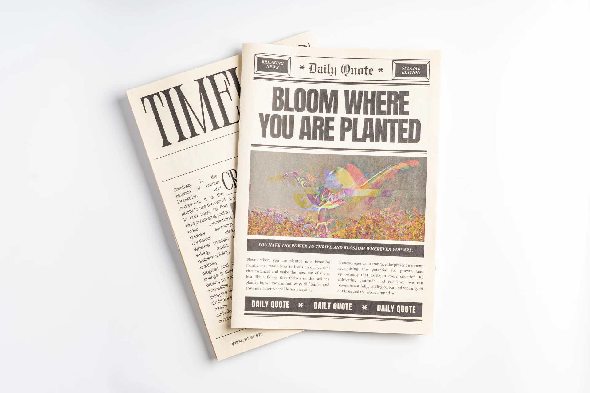 Paper Krant Krant printen? Snel, goedkoop en vanaf 1 stuk | Print&Bind