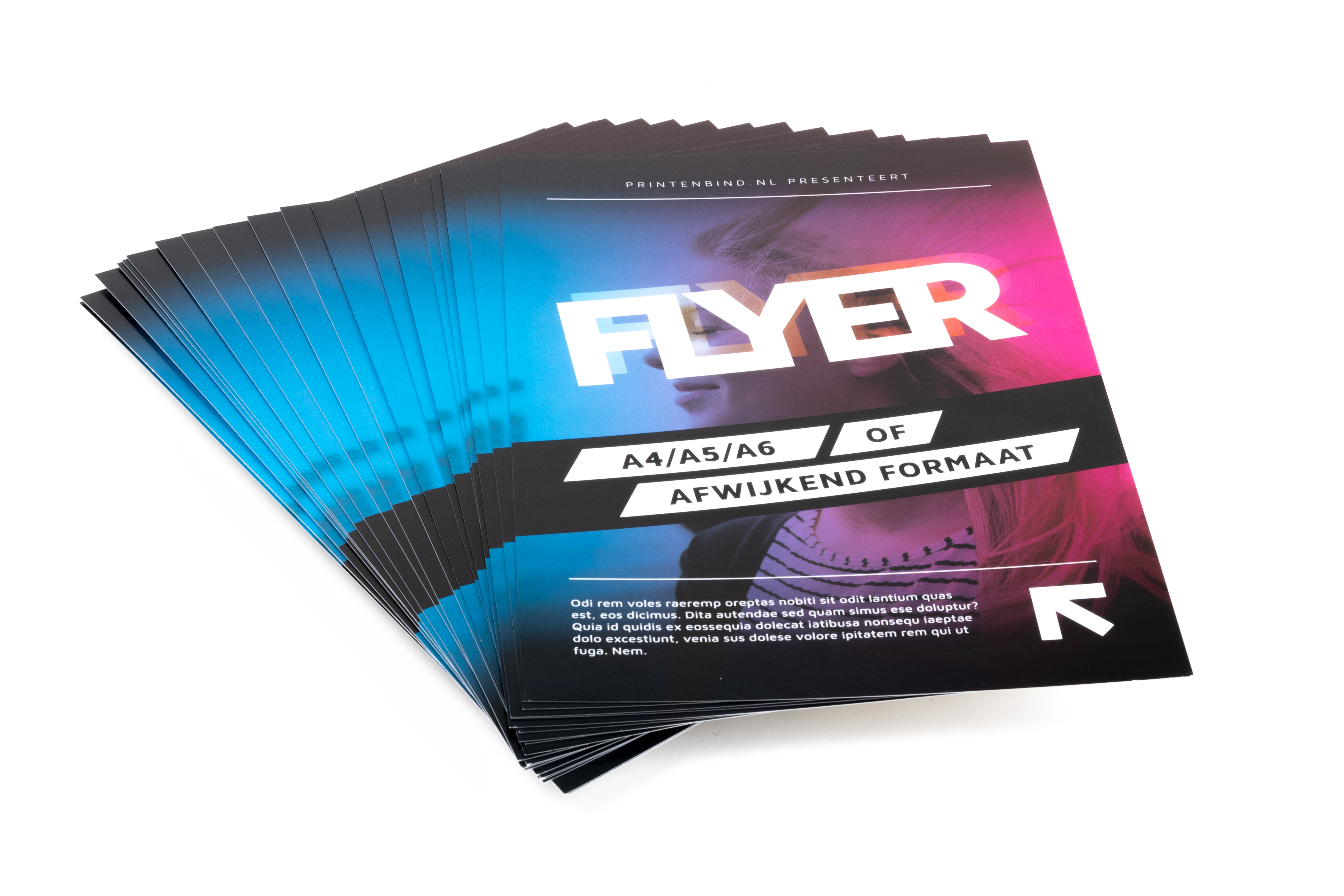 Ochtend Isolator factor Laat A5 flyers online drukken: snel en goedkoop | Print&Bind